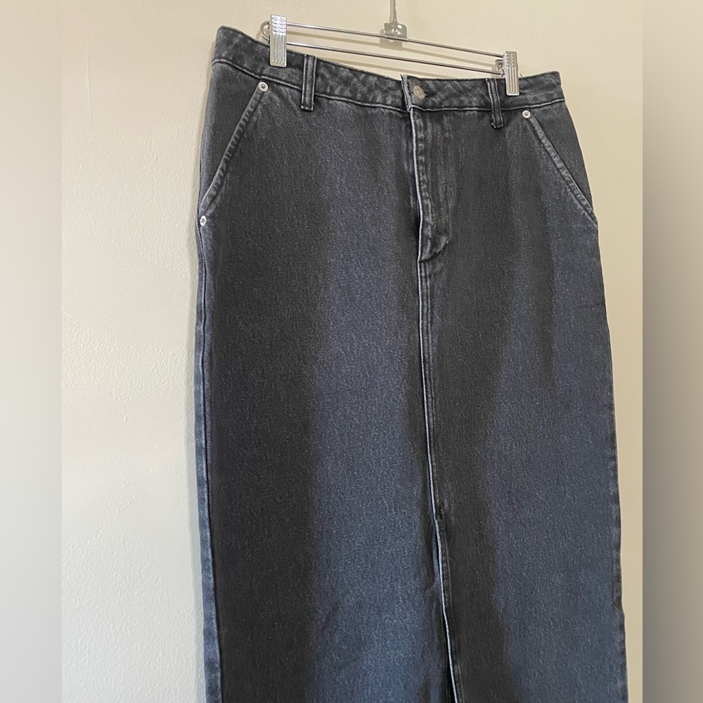 Slit detailed maxi denim skirt - Picture 3 of 6